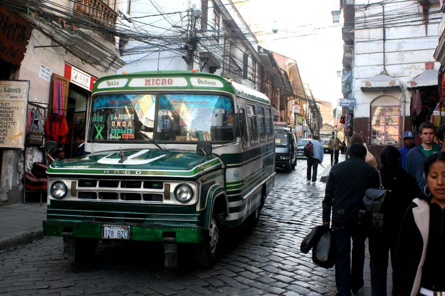 26 - micro to w La Paz autobus miejski